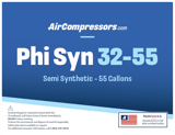 Thumbnail of Phi Syn 32 55 gallons semi synthetic air compressor oil product label